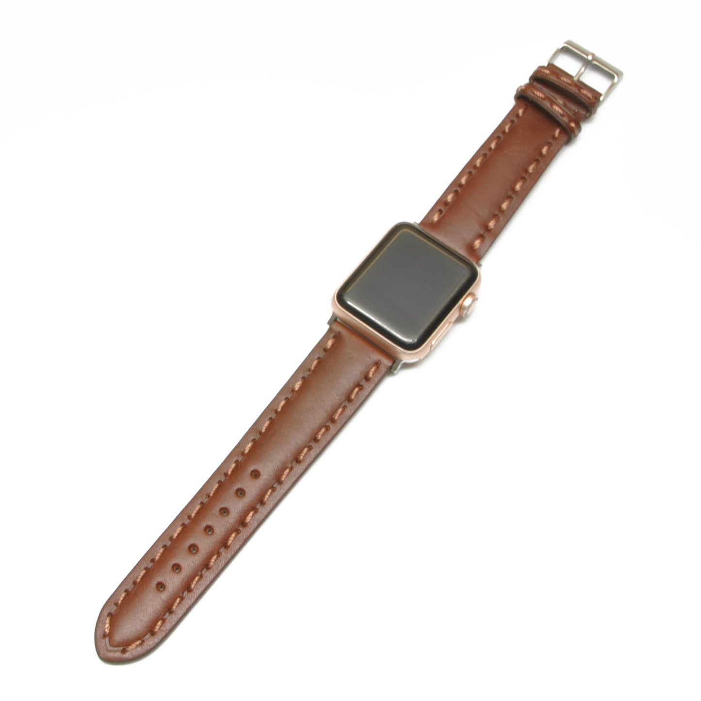 Barsk skinnreim til Apple Watch | Brun | Adapter inkludert - Klokkr