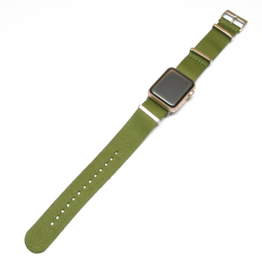 NATO-strap til Apple Watch | Grønn | Adapter inkludert - Klokkr