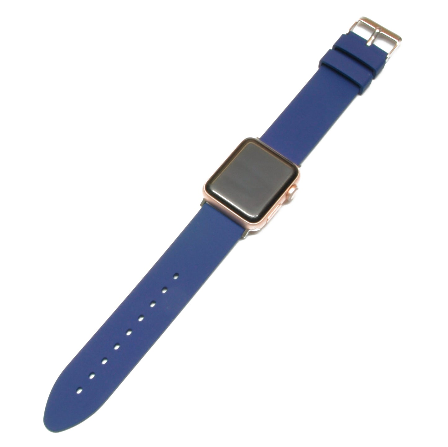 Gummireim til Apple Watch | Blå | Adapter inkludert - Klokkr