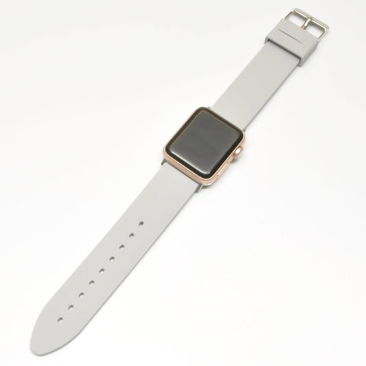 Gummireim til Apple Watch | Grå | Adapter inkludert - Klokkr